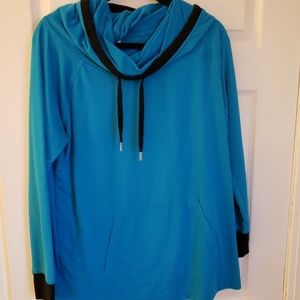 Blue hoodie sweater